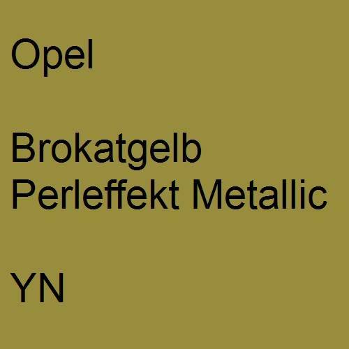 Opel, Brokatgelb Perleffekt Metallic, YN.